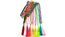 necklaces tassels beads crystal wholesale free shipping all color